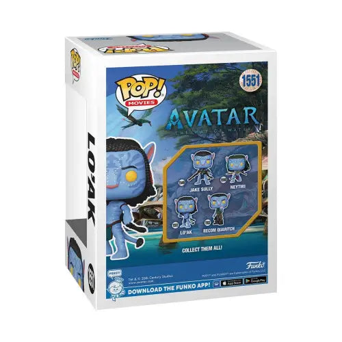 Avatar The Way of Water Loak Funko Pop vinyl figure box display