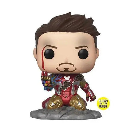 Iron Man Glow-in-the-Dark Deluxe Pop Vinyl Figure.