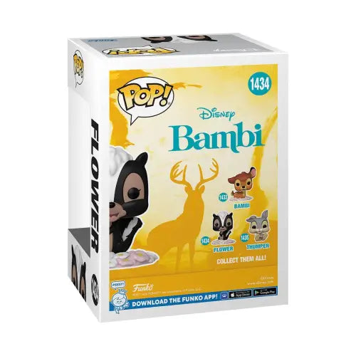 Bambi Flower Funko Pop! Vinyl Figure #1434 box featuring Disney’s character collection