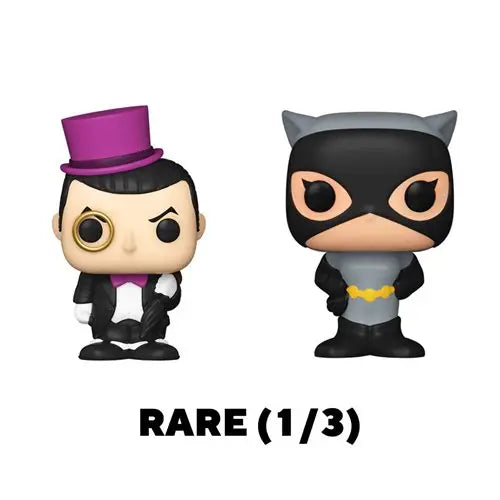 DC Comics Batman 1966 Bitty Mini-Figure Set featuring Batman and Catwoman Funko Pop Vinyl Figures