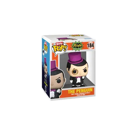 The Penguin Funko Pop Vinyl Bitty Mini-Figure displayed in DC Comics Batman 1966 Set