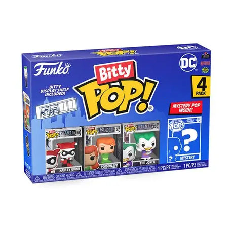 Funko Pop DC Comics Harley Quinn Bitty Mini-Figure Set with Batman and Joker