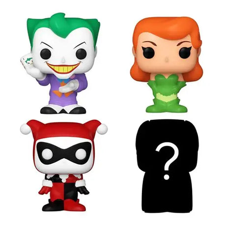 DC Comics Harley Quinn Bitty Mini-Figure Set with Funko Pop Vinyl Figures from Batman The Animated Series