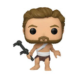 Funko Pop figure of John Brent from Apes, bearded with a hammer in minimal attire