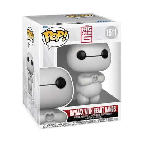 Big Hero 6 Baymax with Heart Hands Super Funko Pop! Vinyl Figure #1511 display image