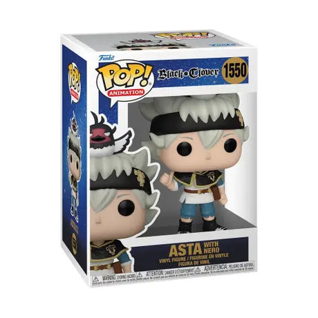 Black Clover Asta Funko Pop Vinyl Figure #1550 in signature outfit with Nero