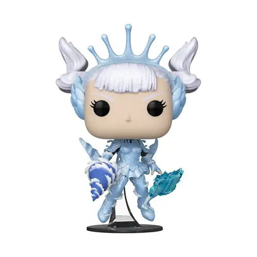 Noelle in Valkyrie Armor Funko Pop from Black Clover with diamond glitter detail