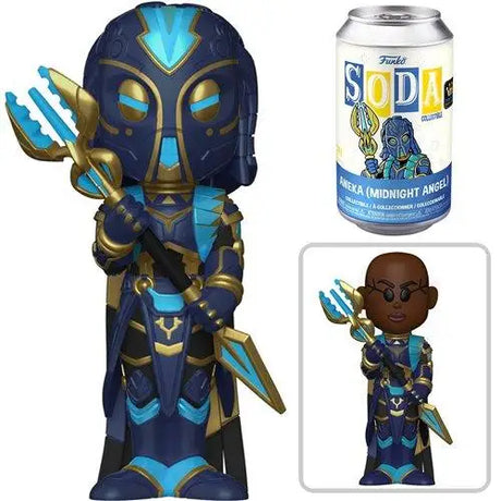 Black Panther soda vinyl figure close up