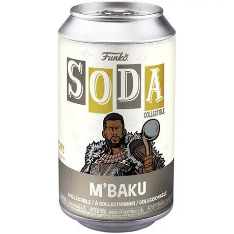 M’Baku Soda Vinyl Figure in Collectible with Black Panther Soda Label