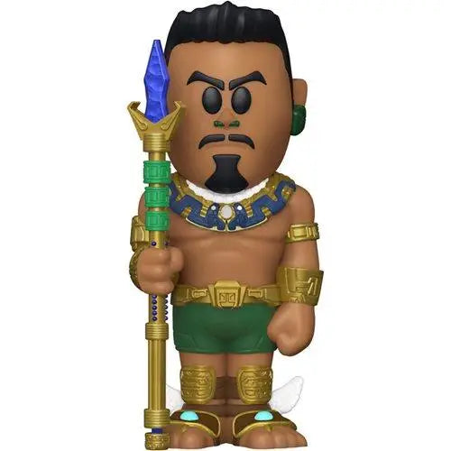 Egyptian god figurine displayed in Wakanda Forever Namor Soda vinyl figure