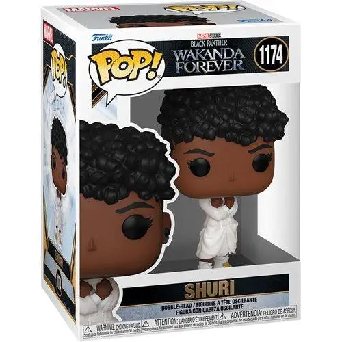 Funko Pop vinyl figure of Shuri from Wakanda Forever series.