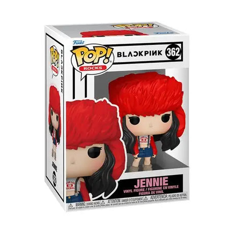 Blackpink Jennie Funko Pop Vinyl Figure dressed in front-row outfit