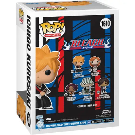 Bleach Ichigo Kurosaki Funko Pop vinyl figure box featuring character #1610