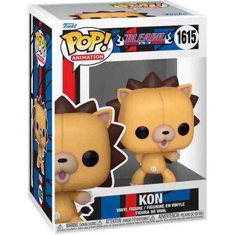 Bleach Kon Funko Pop vinyl figure #1615 in packaging showcasing the lion-like character