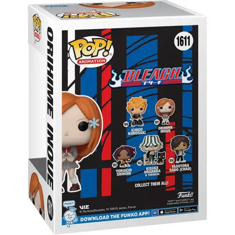 Bleach Orihime Inoue Funko Pop! Vinyl Figure #1611 box featuring anime characters