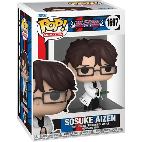 Bleach Sosuke Aizen Funko Pop Vinyl Figure #1697 showcasing the iconic anime character