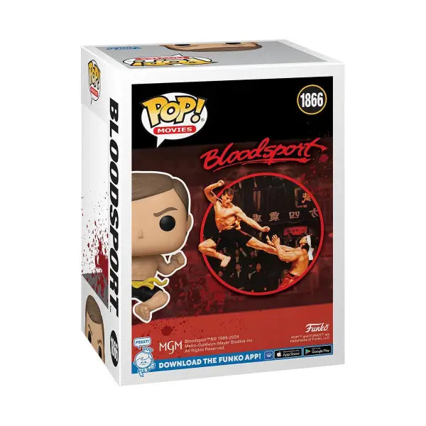 Bloodsport Funko Pop Vinyl Figure #1866 featuring Frank Dux in collectible box