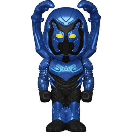 Blue Beetle Soda vinyl figure: Blue Ranger robot with yellow eye