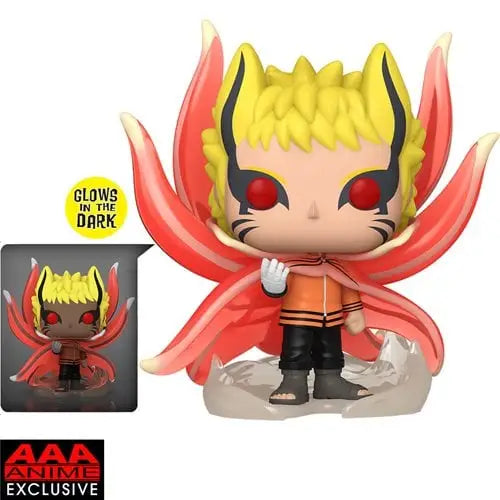 Naruto Baryon Mode Glow-in-the-Dark Figure featuring demon with red cape