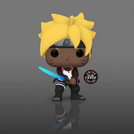 Boruto Chakra Blade Vinyl Figure - AAA Anime Exclusive cartoon character holding sword