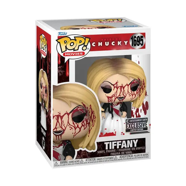 Funko Pop Bride of Chucky Tiffany Bloody Vinyl Figure - Entertainment Earth Exclusive