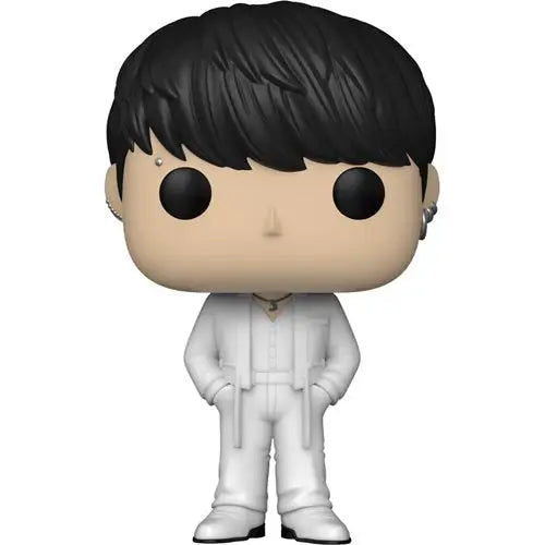 BTS Jung Kook White Suit Vinyl Figure - Collectible K-pop Funko Pop