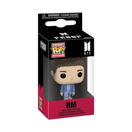 The Office Mr. Rogers Funko Pop Vinyl Figure displayed in the BTS RM Funko Key Chain: Pocket Pop Fun!