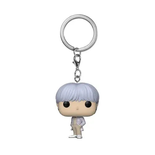 BTS Suga Funko Pocket Pop Key Chain Displayed