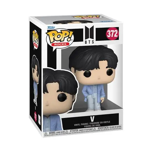 BTS V Funko Pop vinyl figure in blue shirt