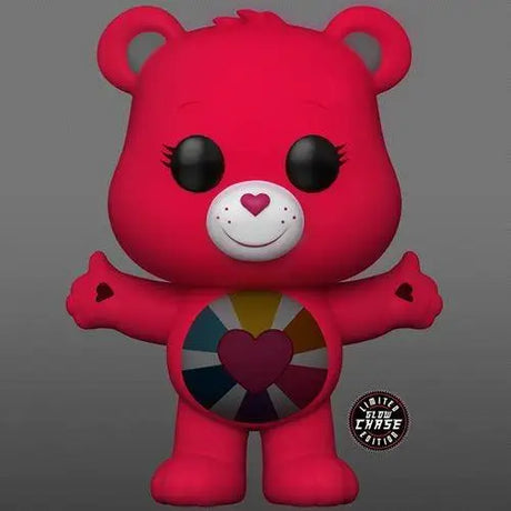 Hopeful Heart Bear 40th Anniversary Vinyl Figure - Red teddy bear with heart chest emblem