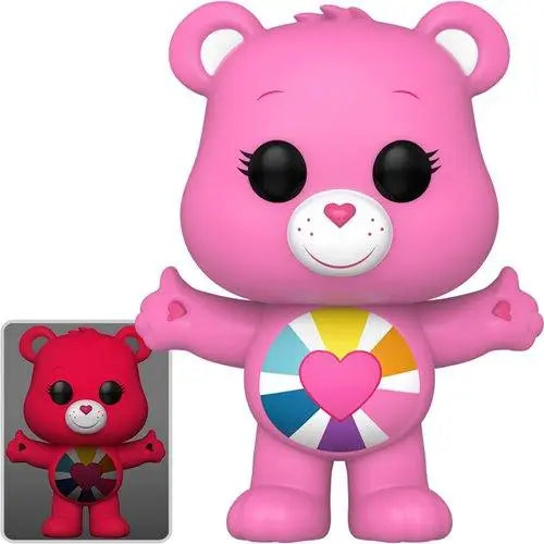 Hopeful Heart Bear 40th Anniversary Vinyl Figure - Pink bear with heart design