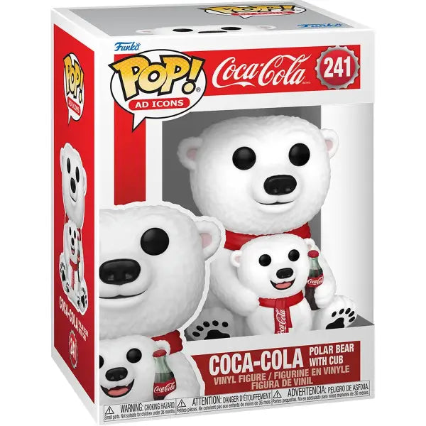 Coca-Cola Polar Bear with Cub Funko Pop Vinyl Figure showcasing adorable polar bears