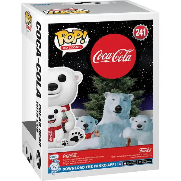 Coca-Cola Polar Bear with Cub Funko Pop Vinyl Figure showcasing polar bear and cub funko