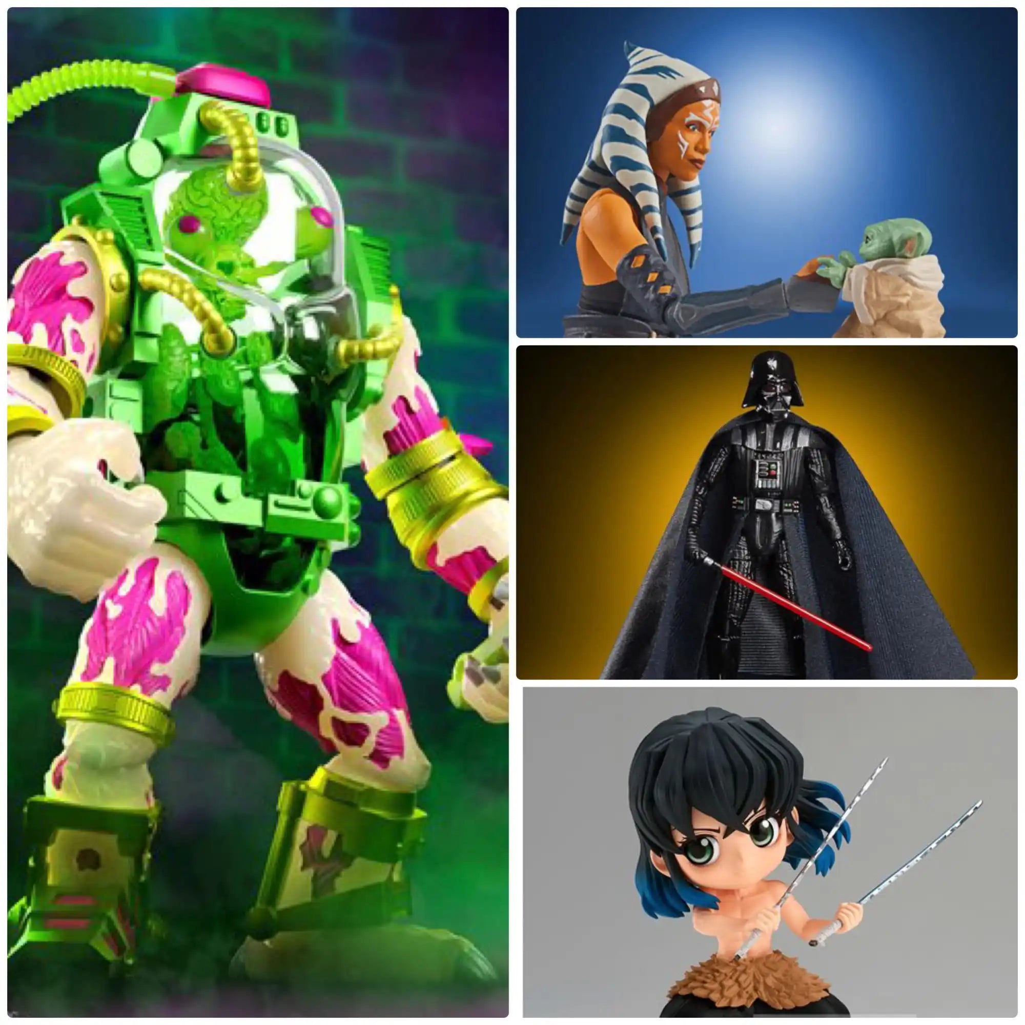 Mutagen Man Darth Vader Insouke Hashibura Ashoka collage