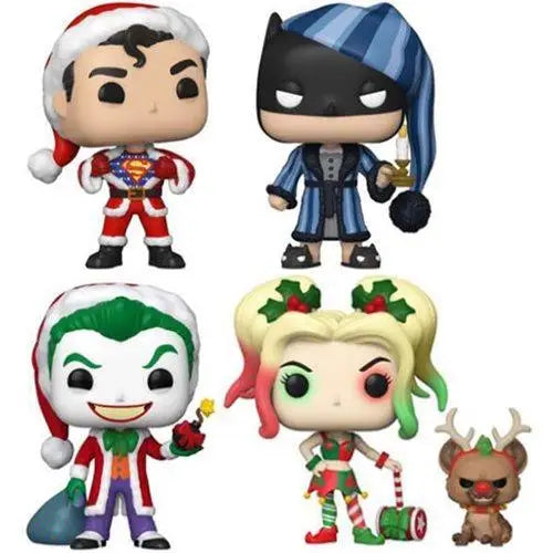 Funko Pop Marvel DC Christmas set of 4 vinyl figure exclusive