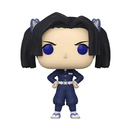 Aoi Kanzaki Funko Pop figure from Demon Slayer with black pigtails in navy outfit