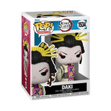 Demon Slayer Daki Funko Pop figure #1534 in kimono with black hair and yellow accessories