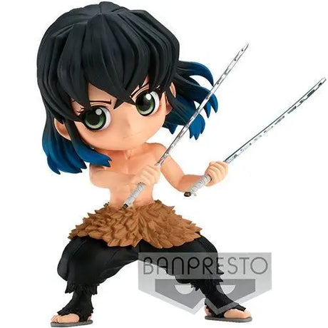 Demon Slayer Inosuke Hashibira Q Posket Statue - Girl with a sword figurine