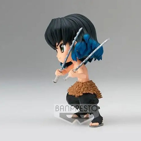 Demon Slayer Inosuke Hashibira Q Posket Statue - Girl with Sword Figurine.