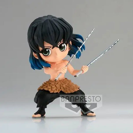 Demon Slayer Inosuke Hashibira Q Posket Statue - Girl with Sword Figurine