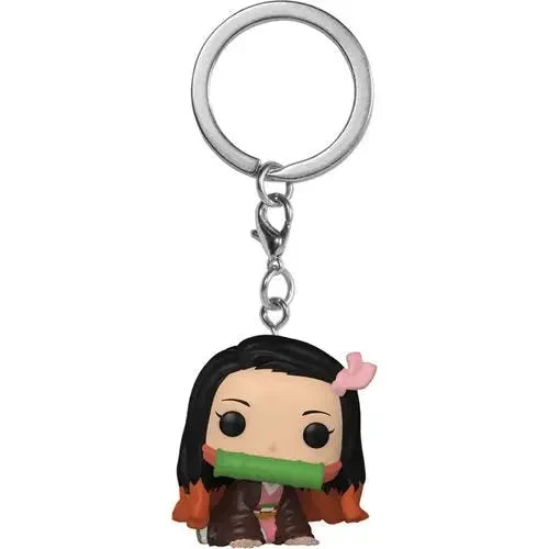 Demon Slayer Nezuko Kamado key chain featuring The Witch and The Wardrobe pocket pop figure