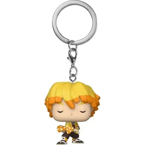 Zenitsu Agatsuma Demon Slayer Key Chain from Kingdom of Monsters - Funko Pop Keychain.