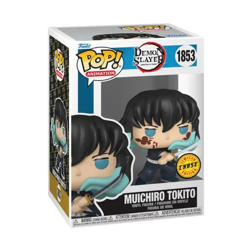 Demon Slayer Muichiro Tokito Funko Pop Vinyl Figure #1853 displayed prominently