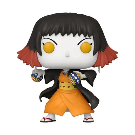 Close up of Demon Slayer Susamaru Funko Pop Figure with sword