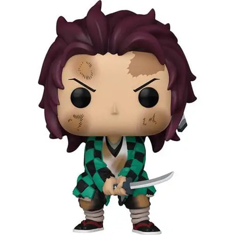 Tanjiro Kamado Funko Pop Vinyl Figure featuring an anime character with purple hair