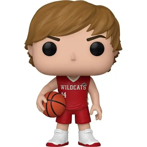 NBA Pop Vinyl Figure Wisconsin Wildcats displayed in High School Musical Troy Collectible Figurine.