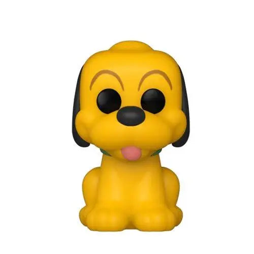 Yellow Mickey Mouse Bitty Funko Pop with black eyes and nose