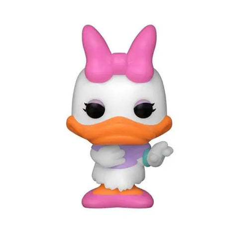 Disney Classics Minnie Mouse bitty toy duck with pink bow.