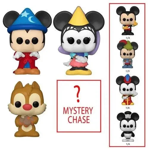 Disney Classics Sorcerer Mickey Mini-Figure Set featuring Disney Pop Vinyl figures.