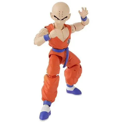 Dragon Ball Stars Krillin Action Figure with Blue Shoes and Orange Outfit